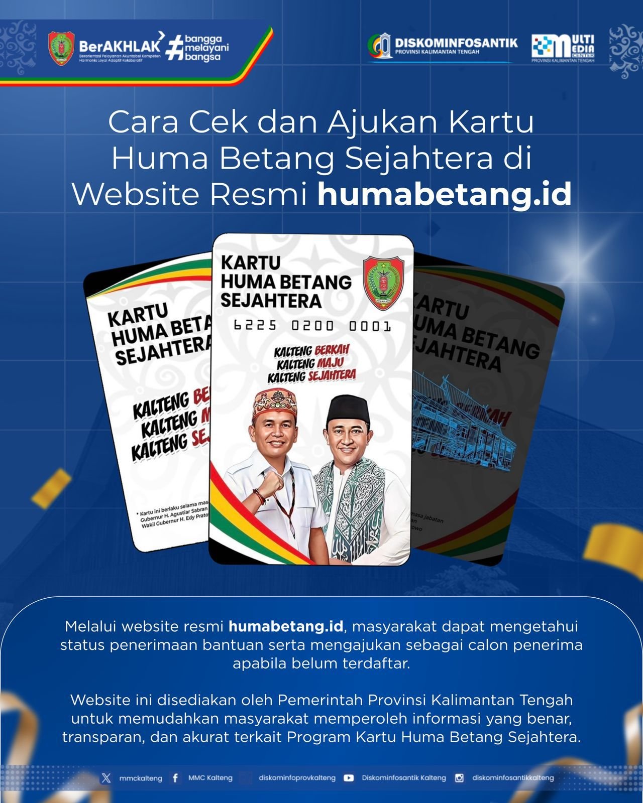 Pemprov Kalteng Kenalkan Layanan Digital Huma Betang, Begini Cara Cek dan Daftarnya