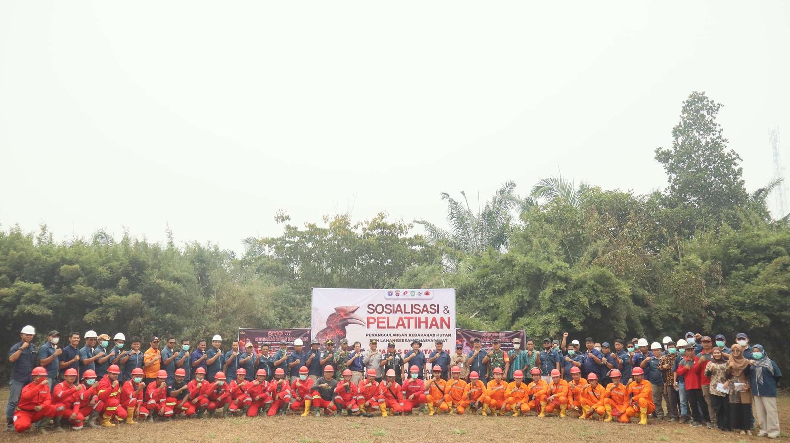 Antisipasi Karhutla, PT Kridatama Lancar dan PT Teguh Sempurna Gelar Sosialisasi dan Apel Siaga